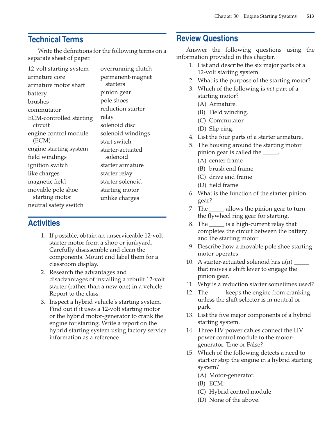 Modern Automotive Technology, 8th Edition page 513