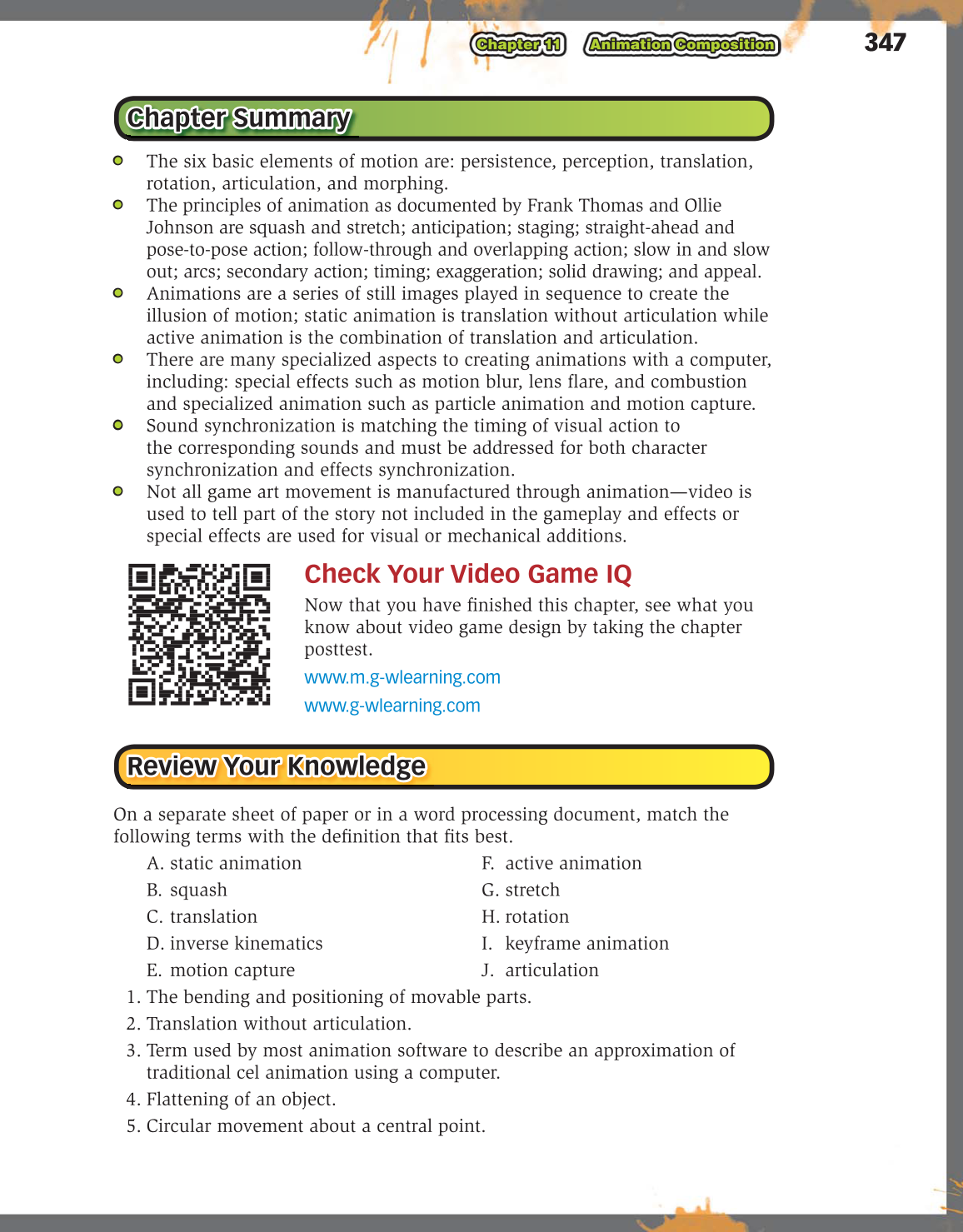 Video Game Design Composition, 1st Edition page 347