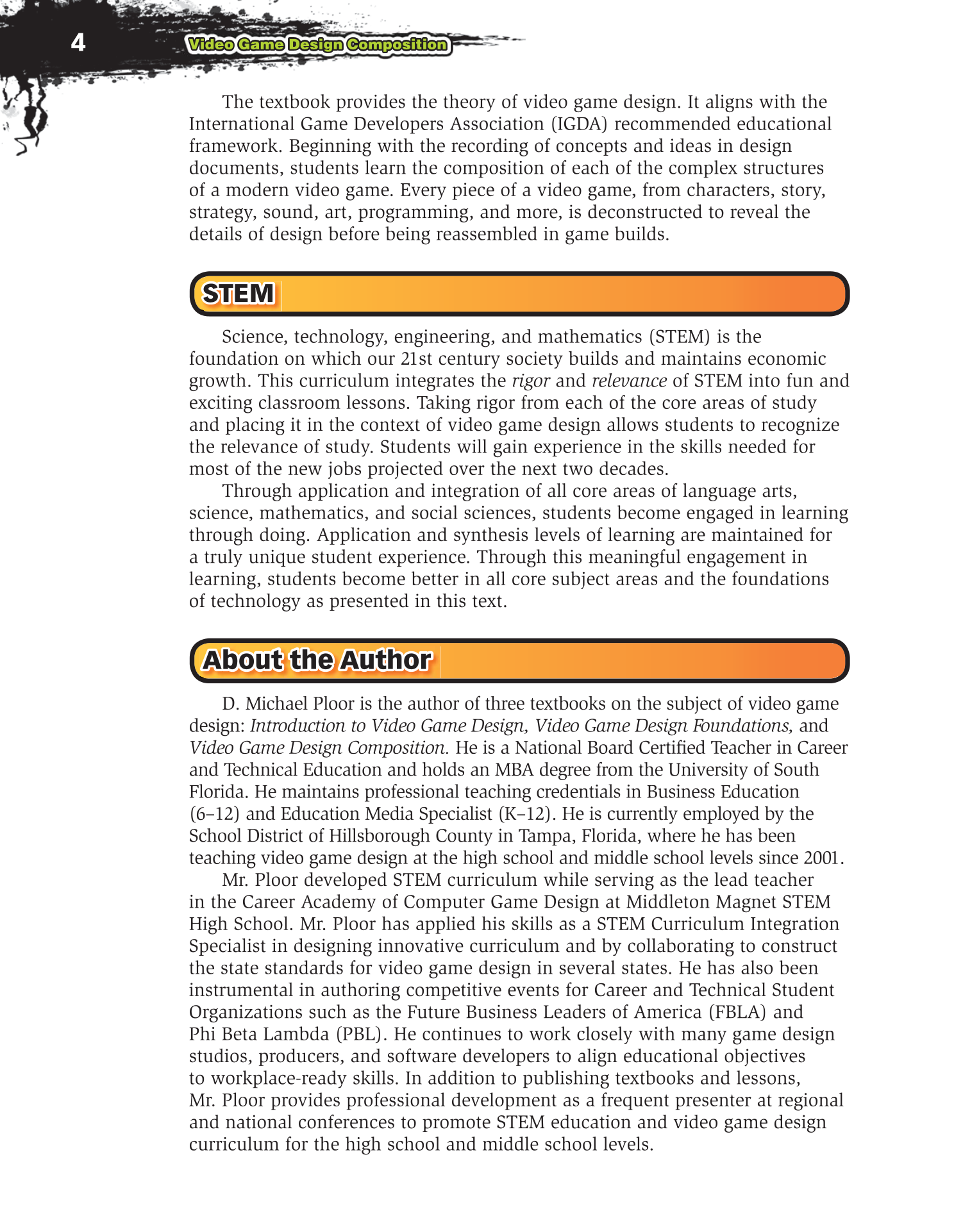 Video Game Design Composition, 1st Edition page 4