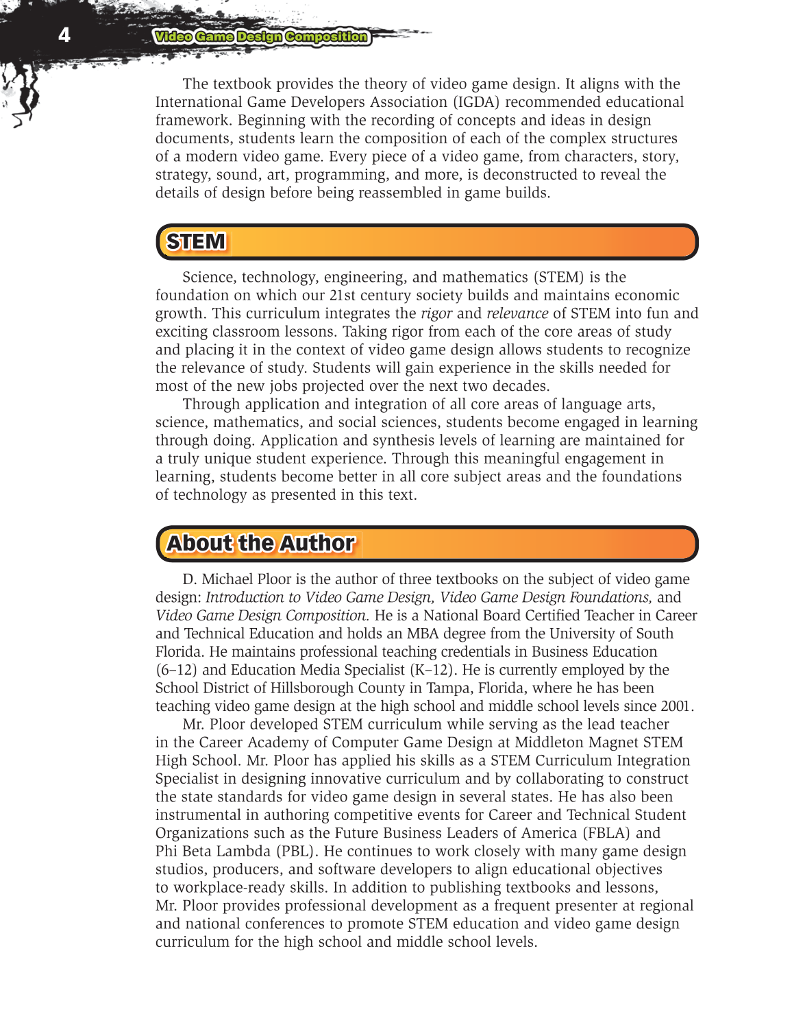 Video Game Design Composition, 1st Edition page 4