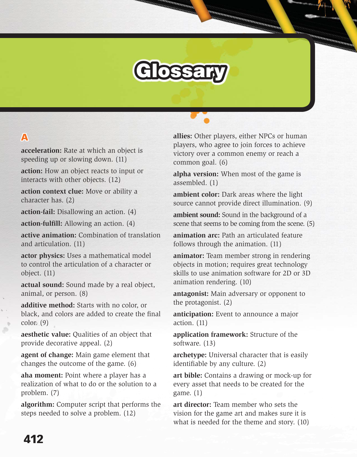 Video Game Design Composition, 1st Edition page 412