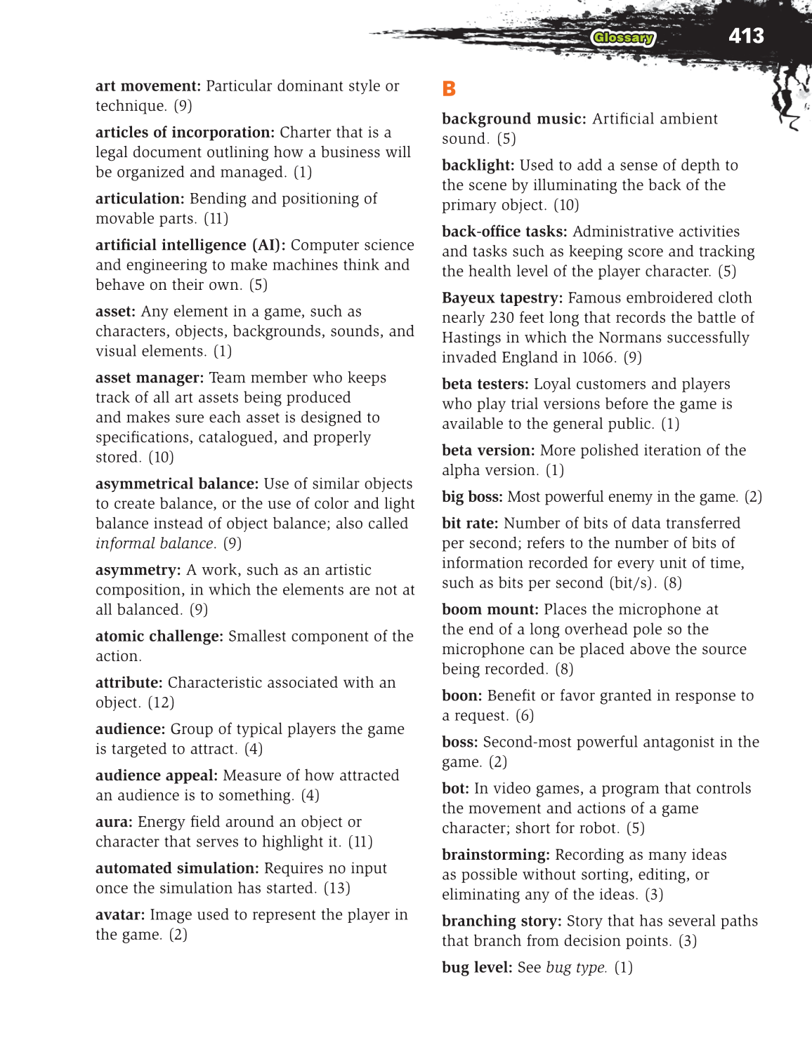 Video Game Design Composition, 1st Edition page 413