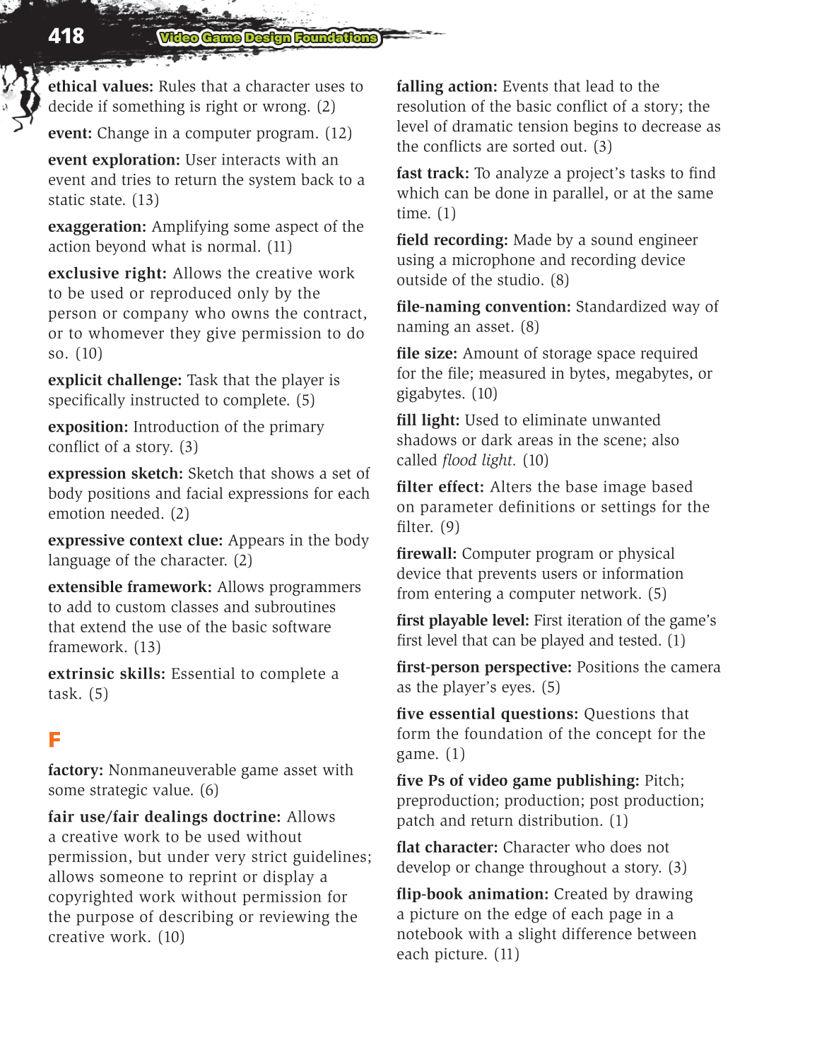 Video Game Design Composition, 1st Edition page 418