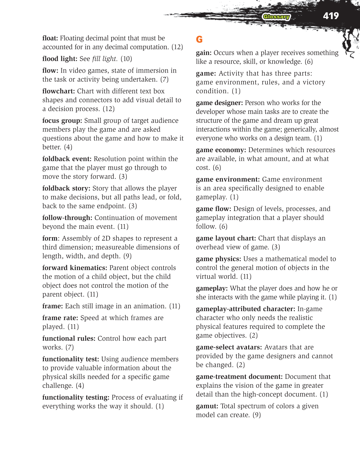 Video Game Design Composition, 1st Edition page 419
