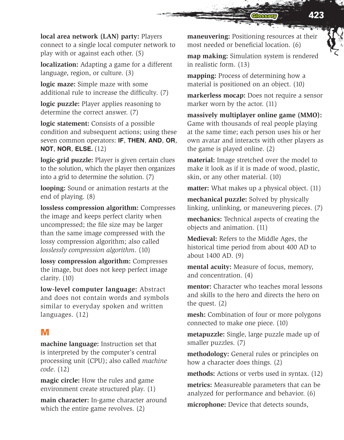 Video Game Design Composition, 1st Edition page 423