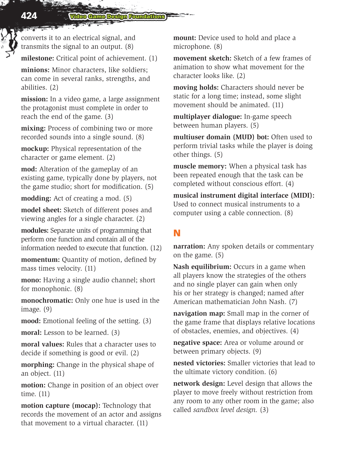 Video Game Design Composition, 1st Edition page 424
