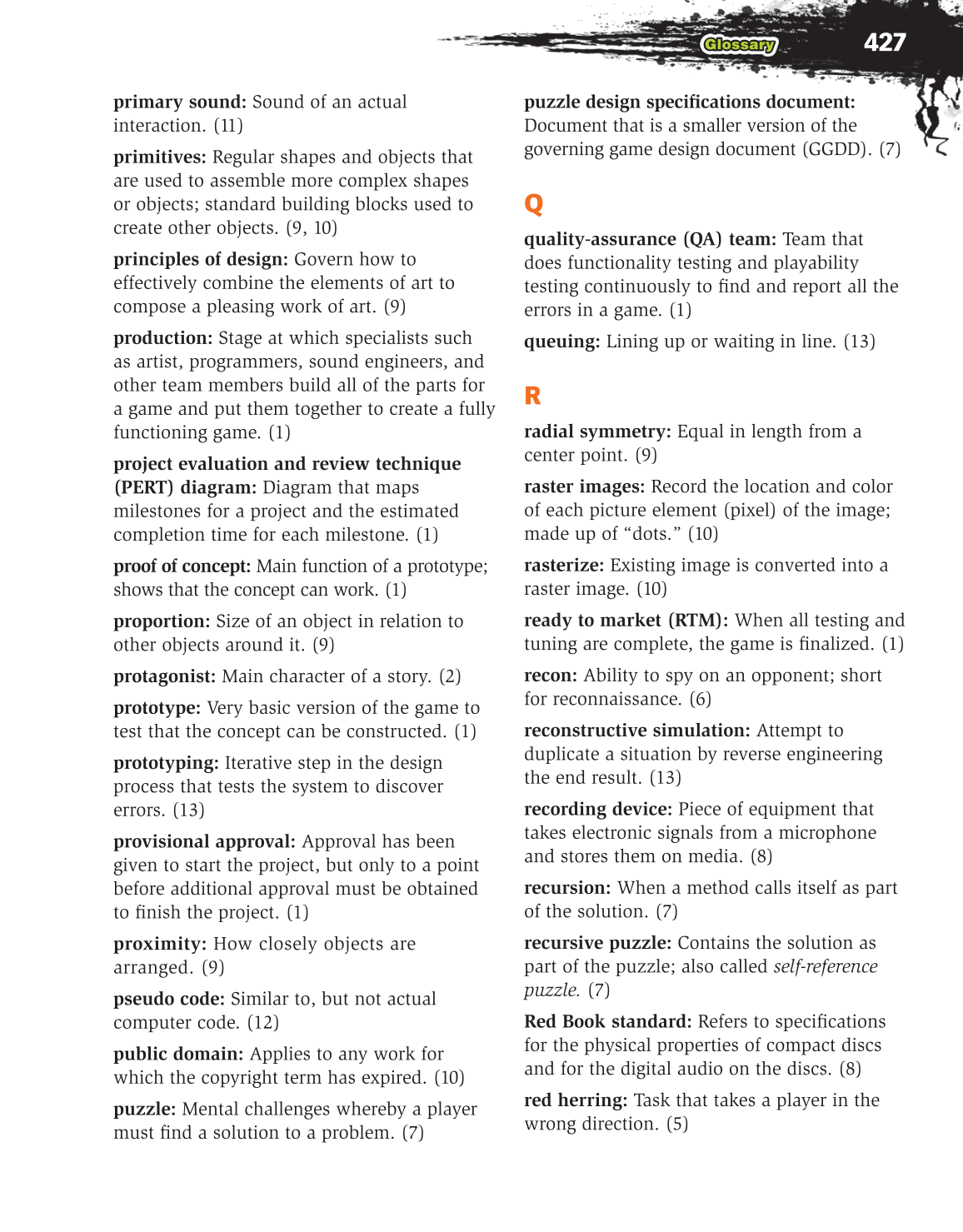 Video Game Design Composition, 1st Edition page 427