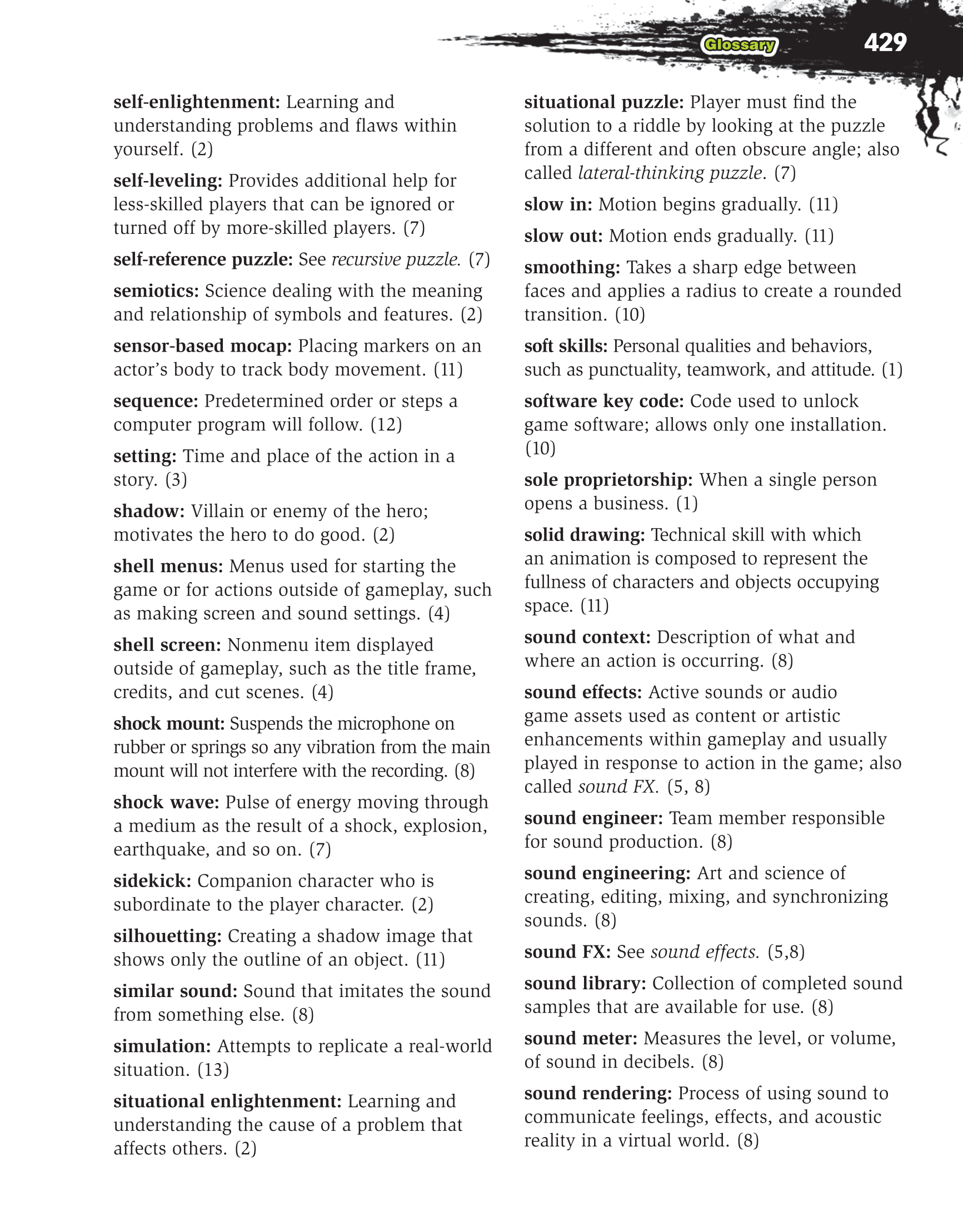Video Game Design Composition, 1st Edition page 429