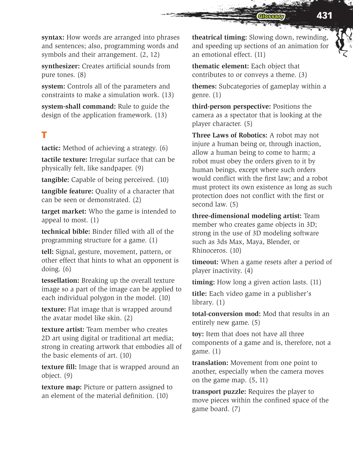 Video Game Design Composition, 1st Edition page 431