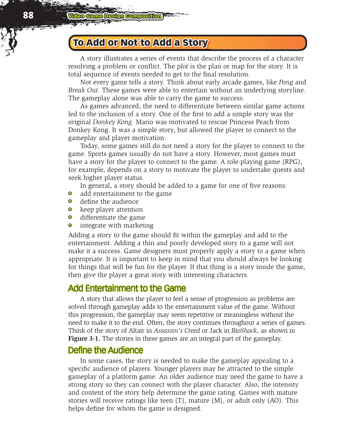 Video Game Design Composition, 1st Edition page 88