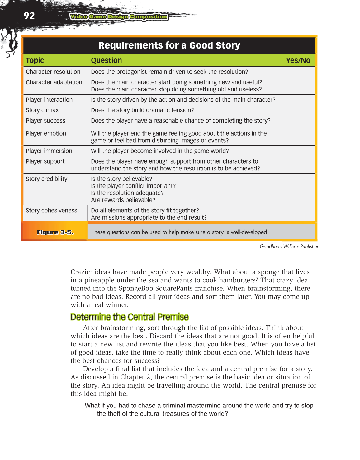 Video Game Design Composition, 1st Edition page 92