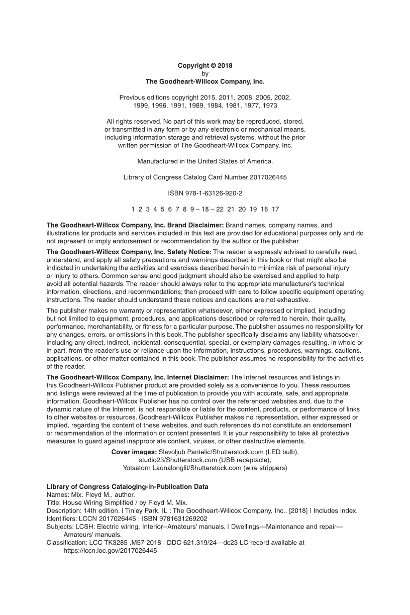 House Wiring Simplified, 14th Edition page 2