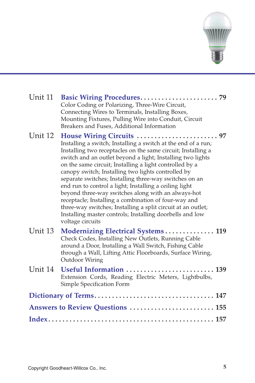 House Wiring Simplified, 14th Edition page 5