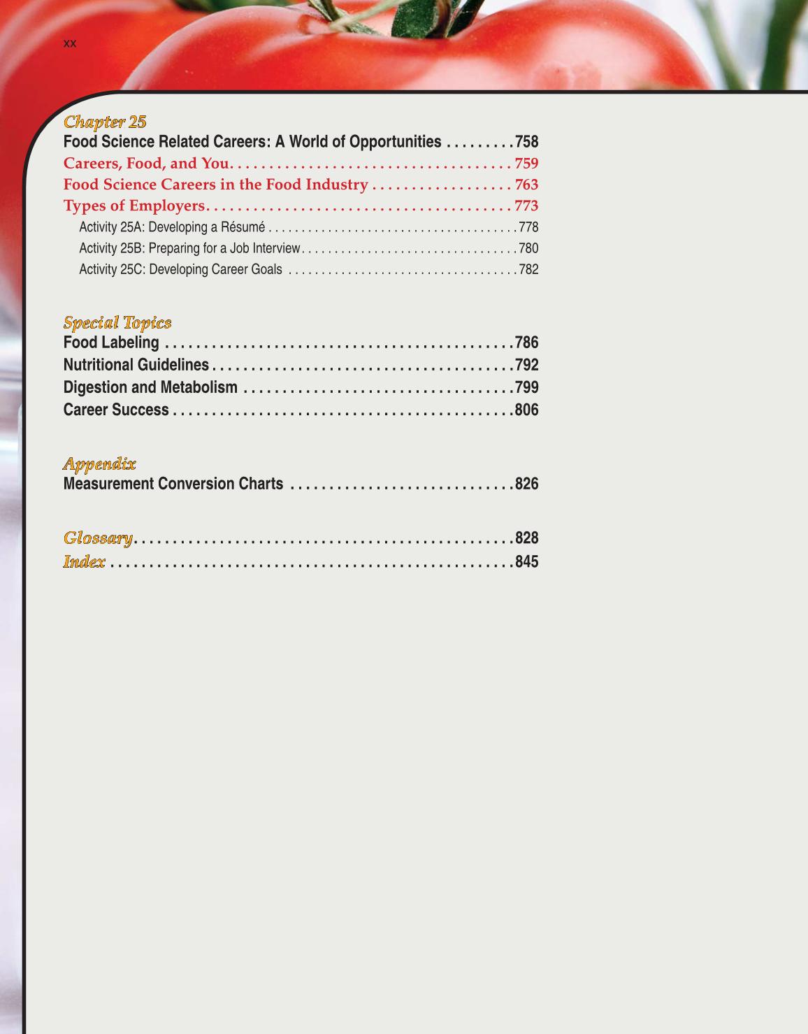 Principles of Food Science, 4th Edition page xx