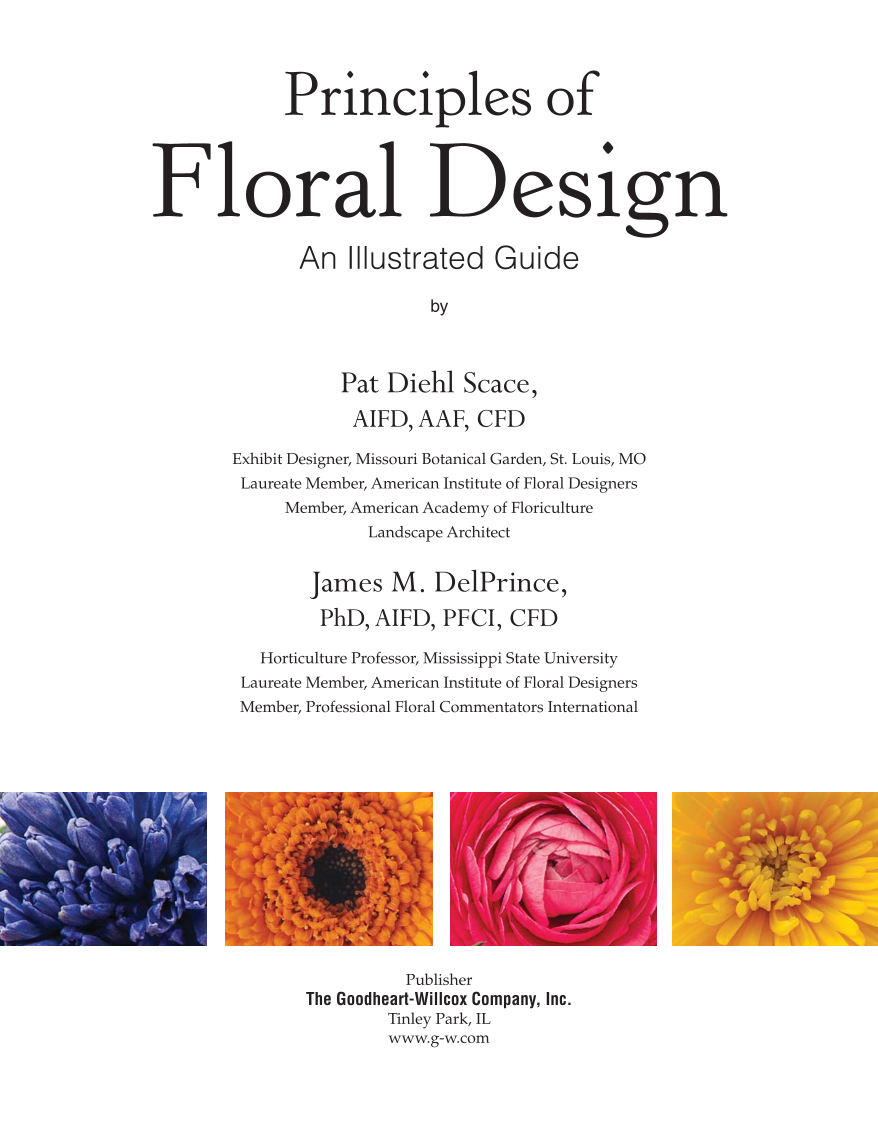 Principles of Floral Design, 1st Edition page i