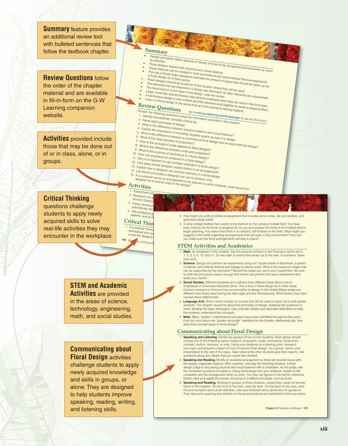 Principles of Floral Design, 1st Edition page xiii