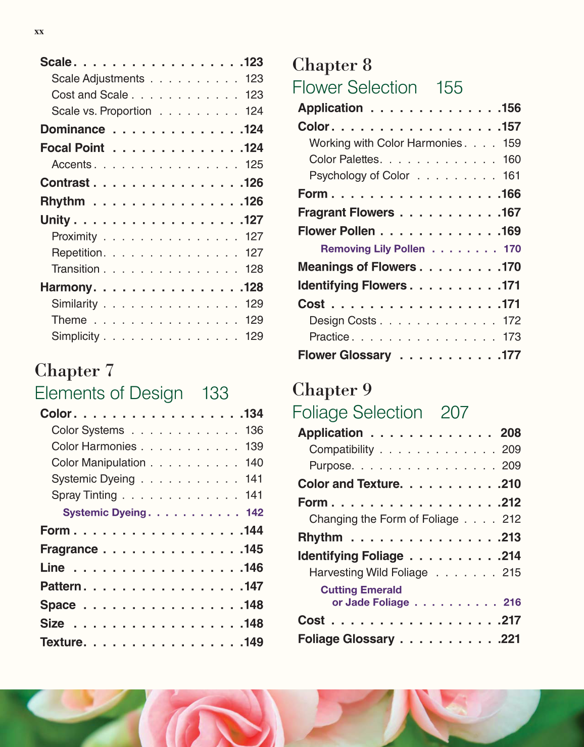Principles of Floral Design, 1st Edition page xx