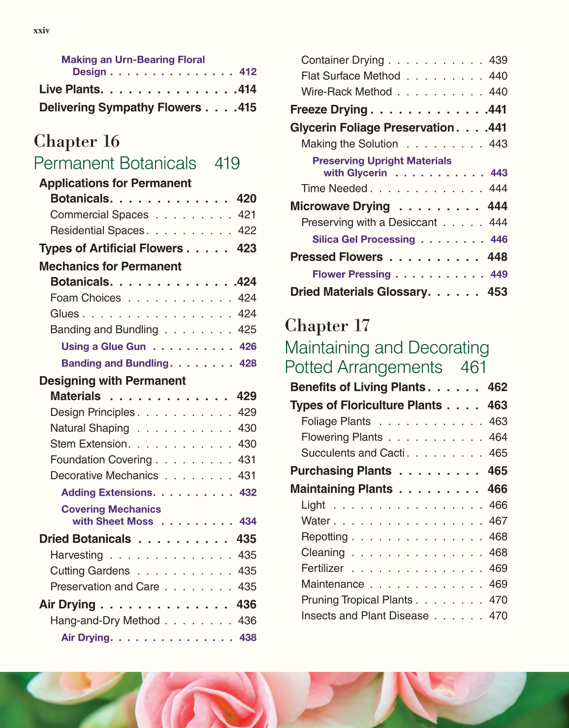 Principles of Floral Design, 1st Edition page xxiv