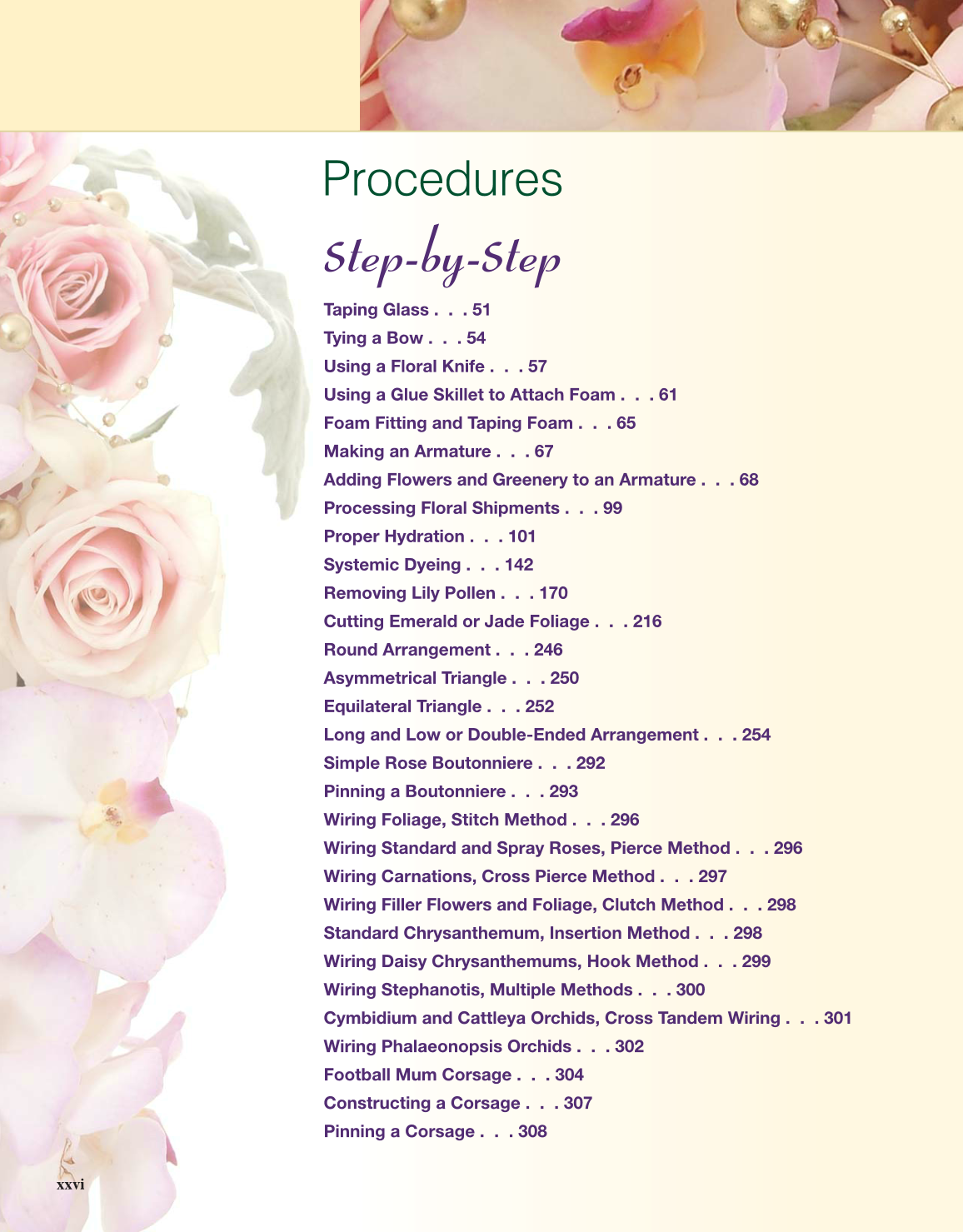 Principles of Floral Design, 1st Edition page xxvi