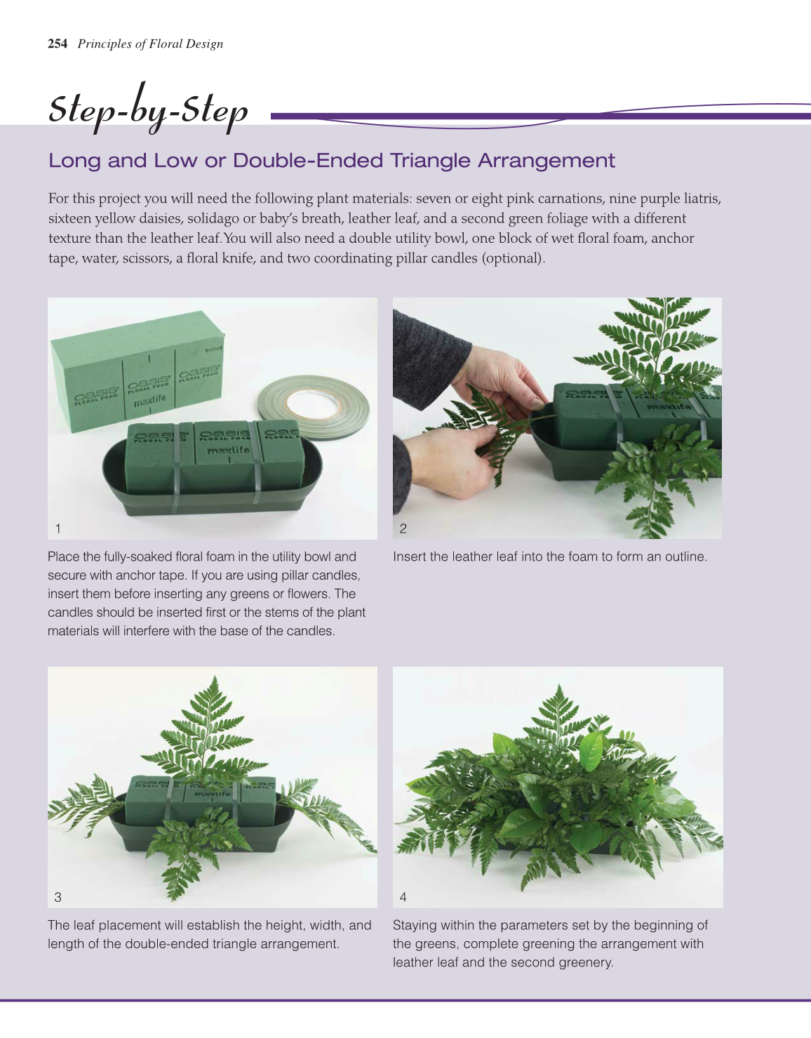 Principles of Floral Design, 1st Edition page 254