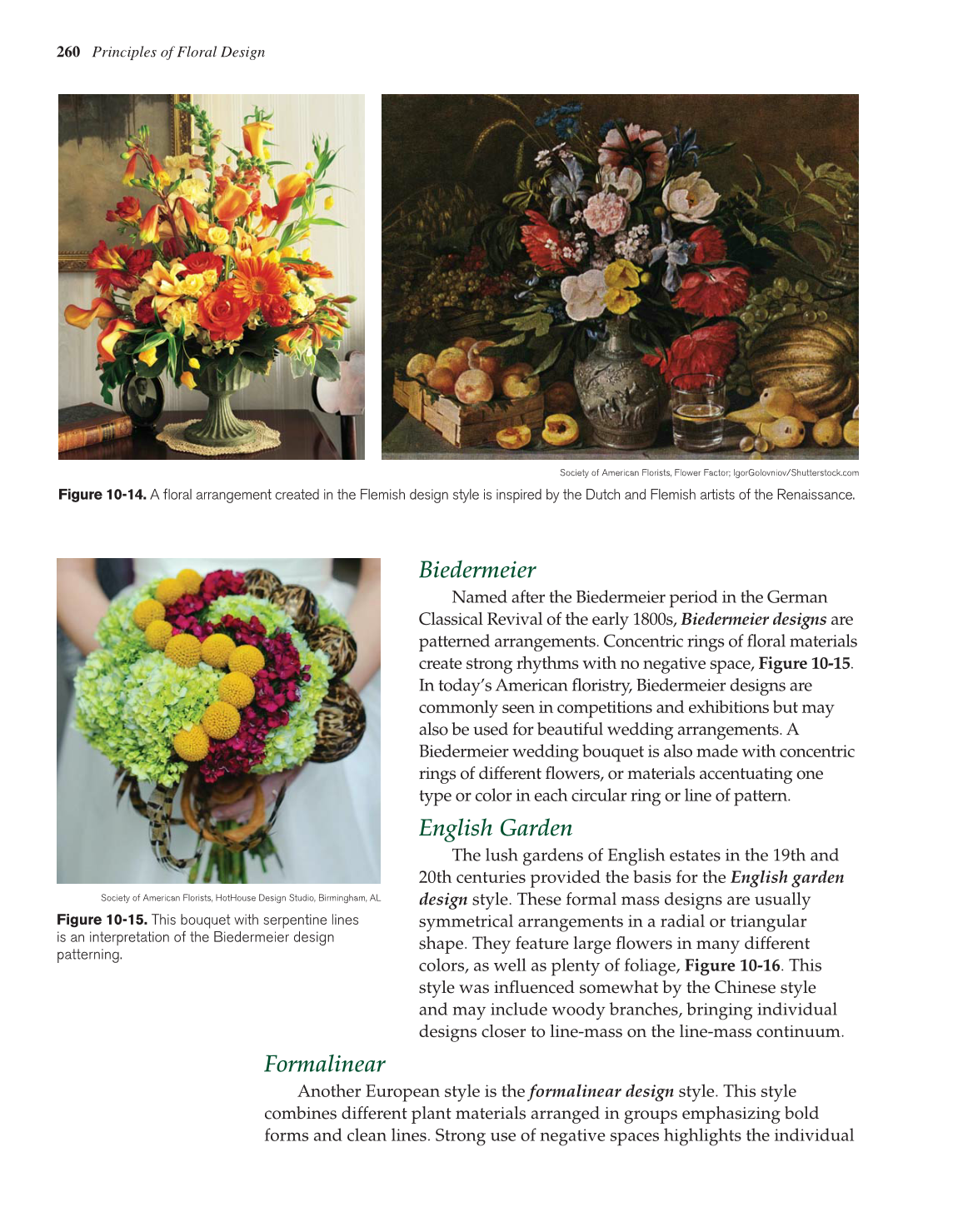 Principles of Floral Design, 1st Edition page 260