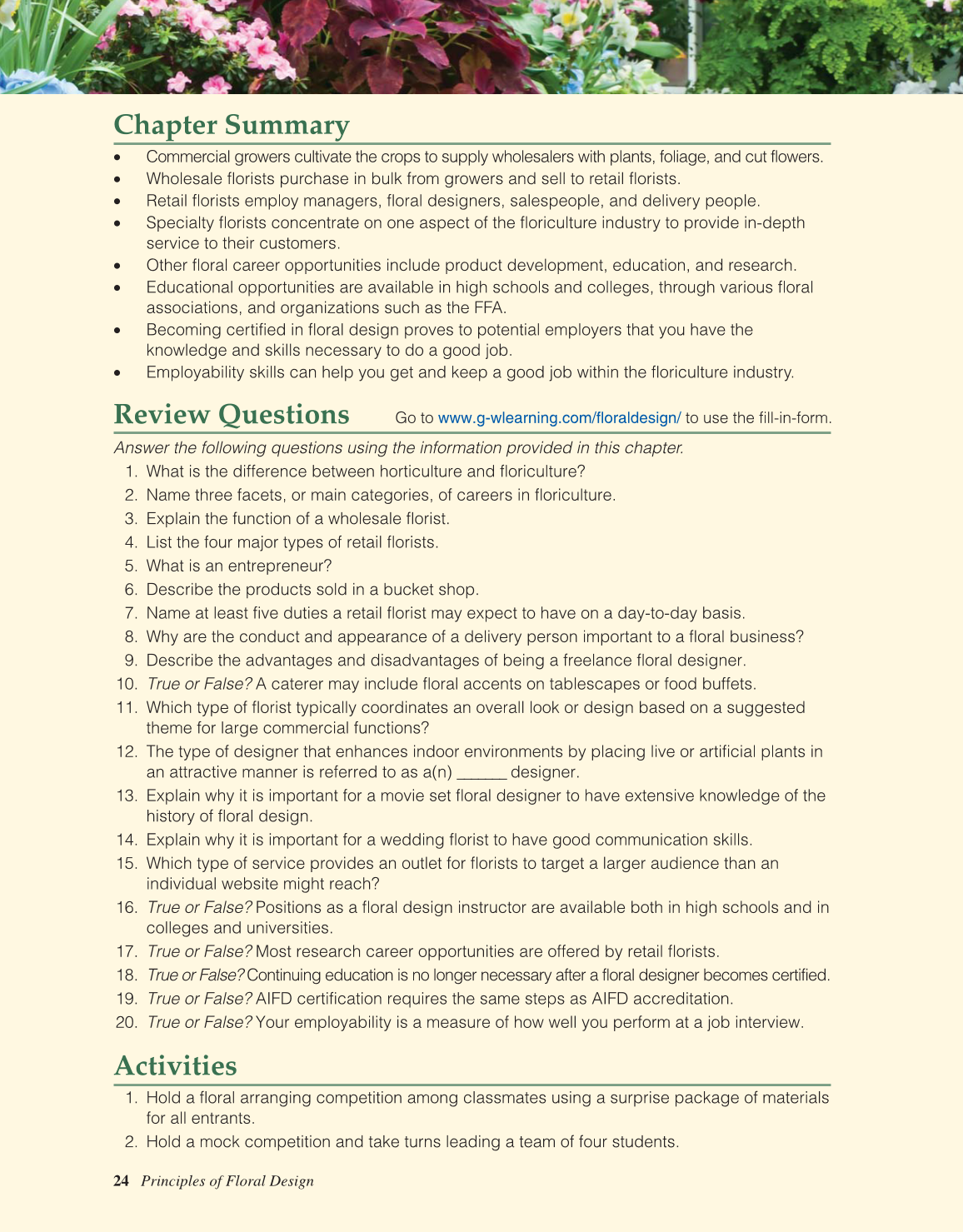 Principles of Floral Design, 1st Edition page 24
