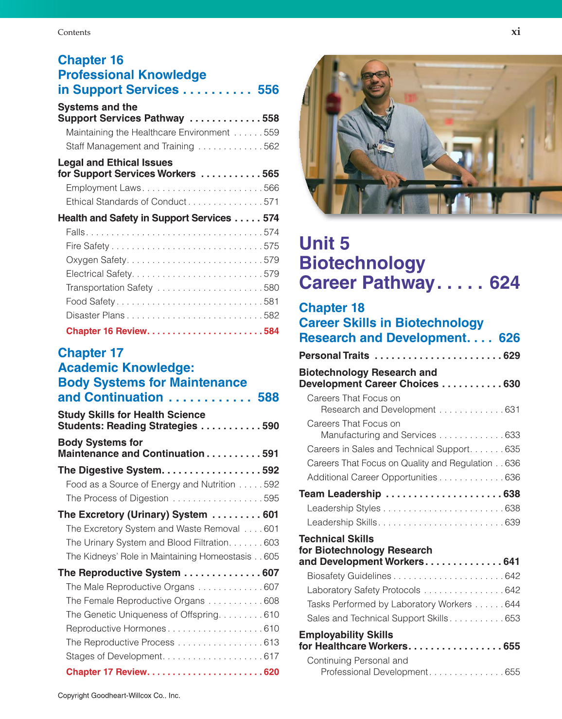 Introduction to Health Science: Pathways to Your Future, 1st Edition page xi