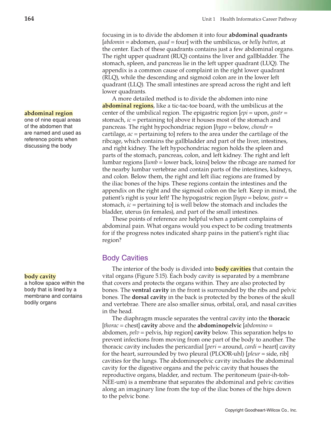 Introduction to Health Science: Pathways to Your Future, 1st Edition page 164