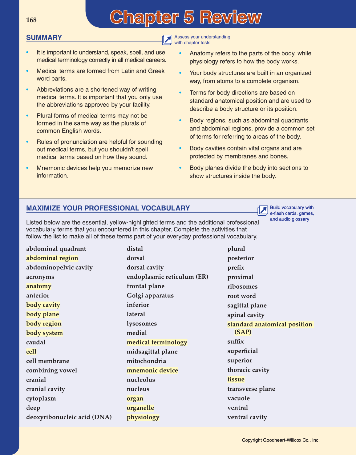 Introduction to Health Science: Pathways to Your Future, 1st Edition page 168