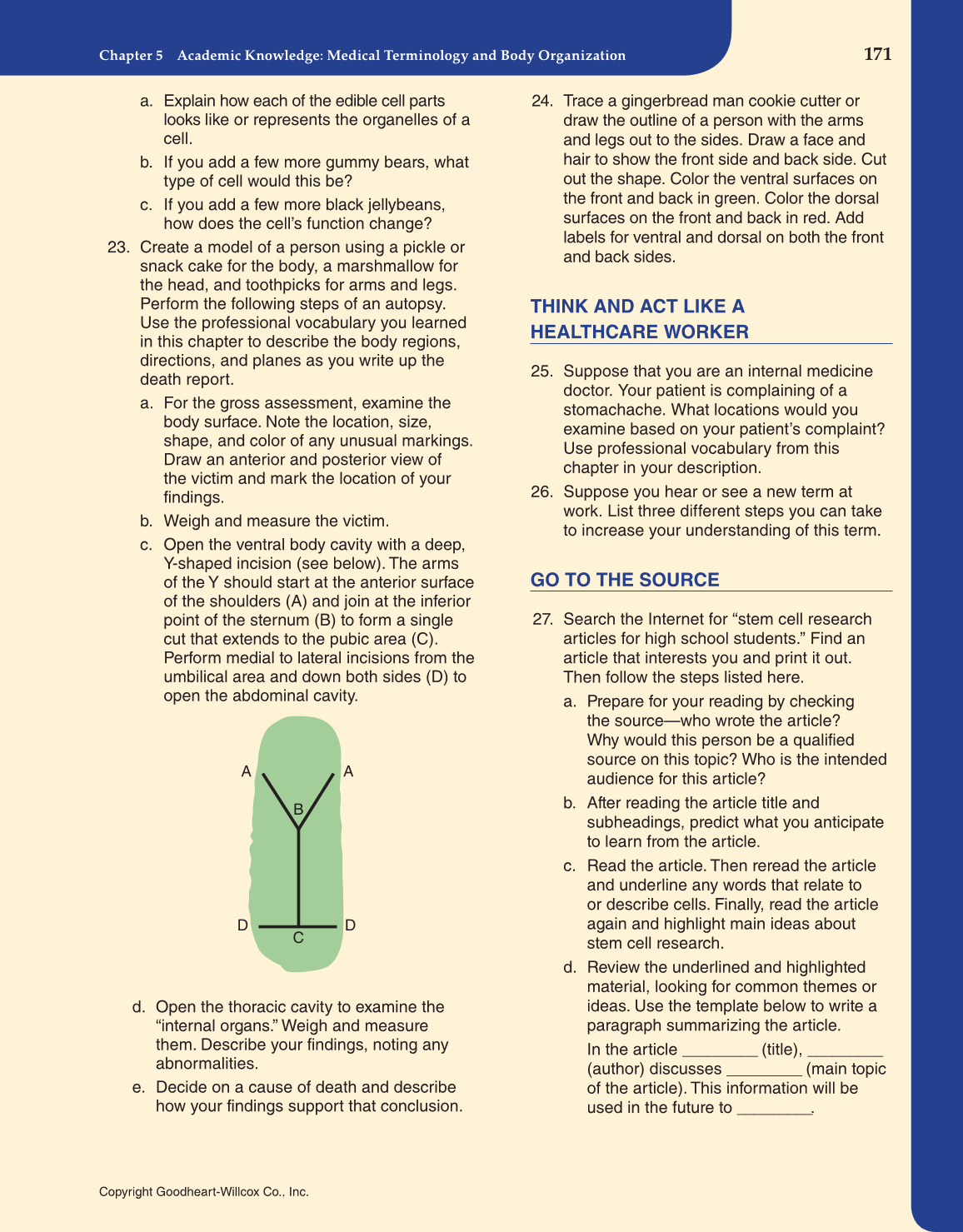 Introduction to Health Science: Pathways to Your Future, 1st Edition page 171