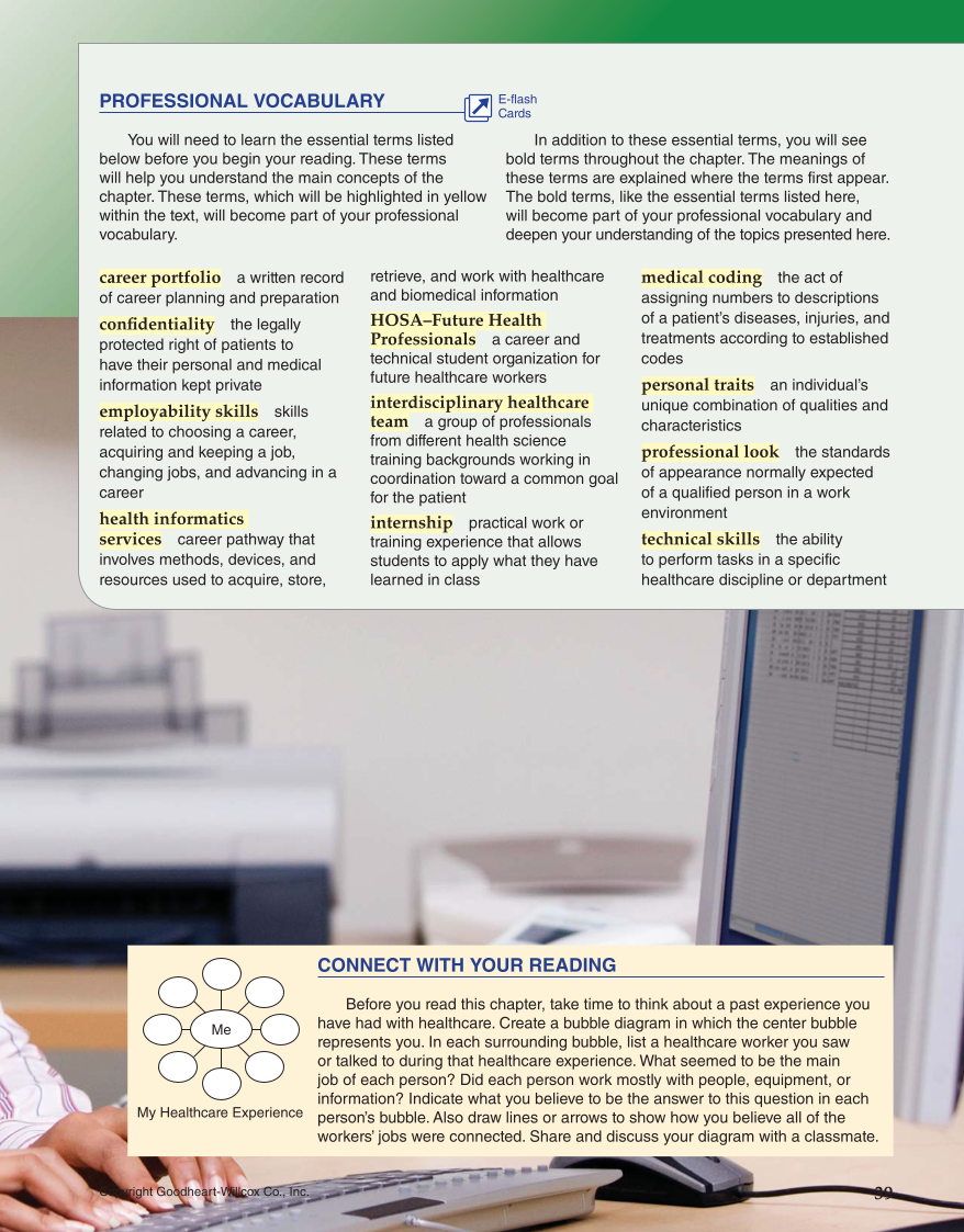 Introduction to Health Science: Pathways to Your Future, 1st Edition page 39