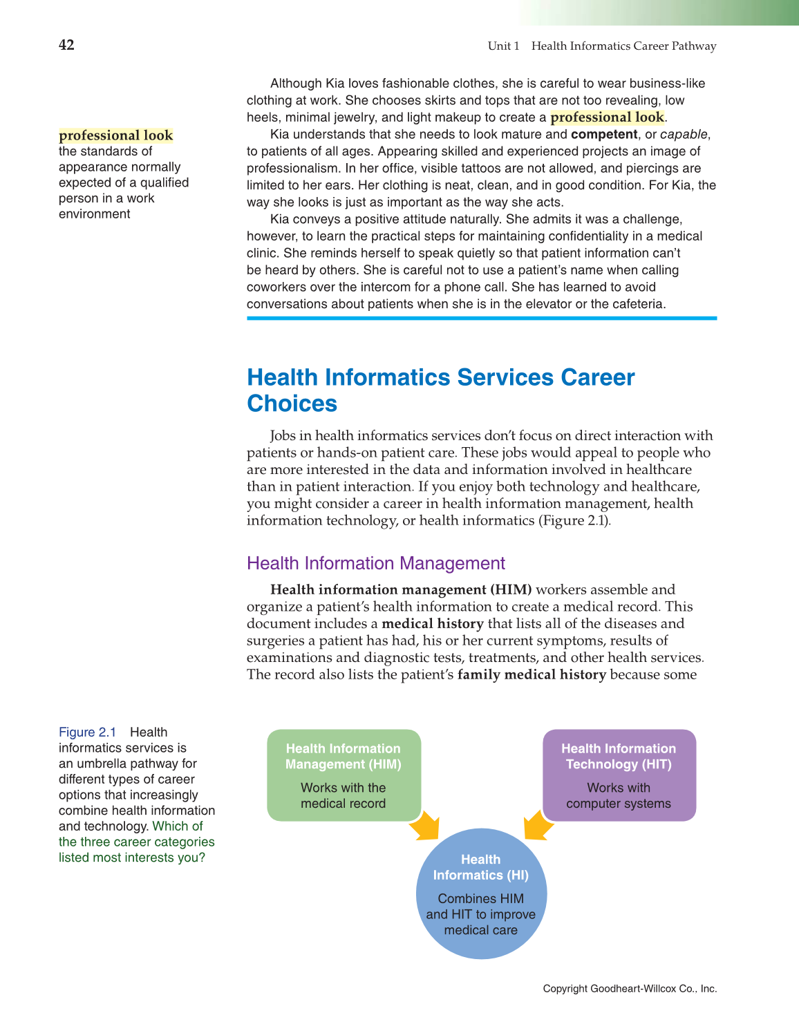 Introduction to Health Science: Pathways to Your Future, 1st Edition page 42