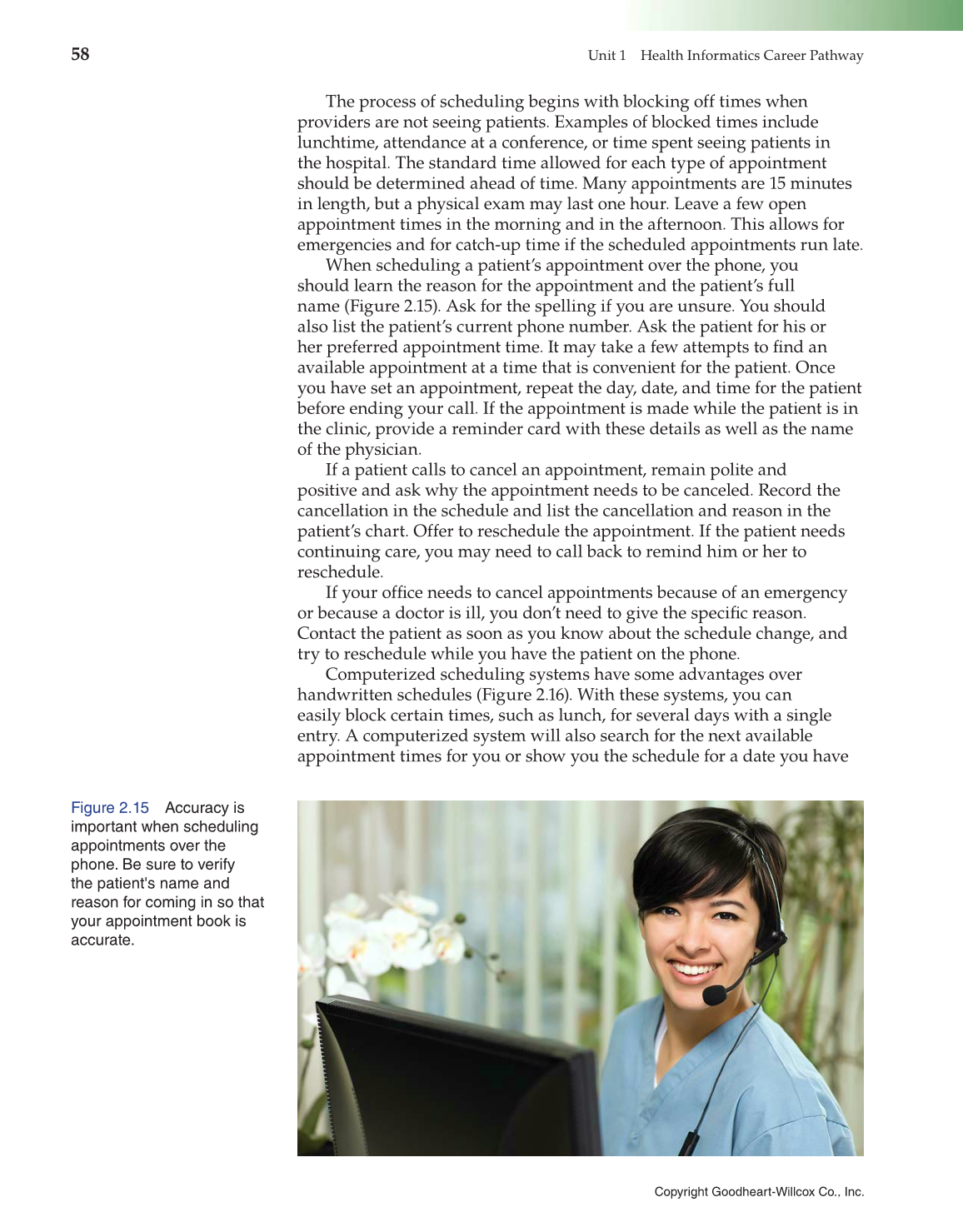 Introduction to Health Science: Pathways to Your Future, 1st Edition page 58