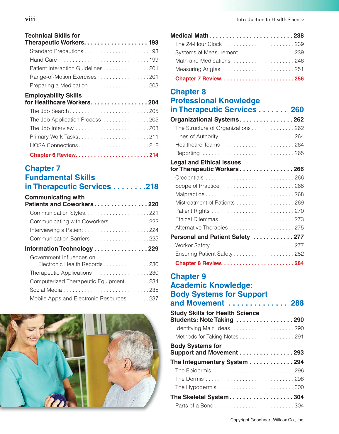 Introduction to Health Science: Pathways to Your Future, 1st Edition page viii