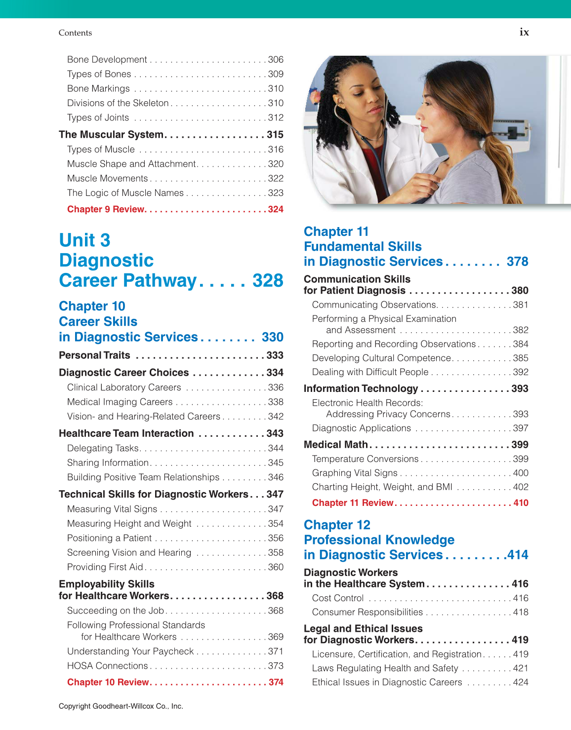 Introduction to Health Science: Pathways to Your Future, 1st Edition page ix