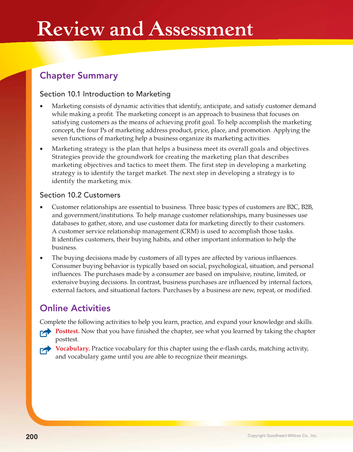 Principles of Business, Marketing, and Finance, 1st Edition page 200