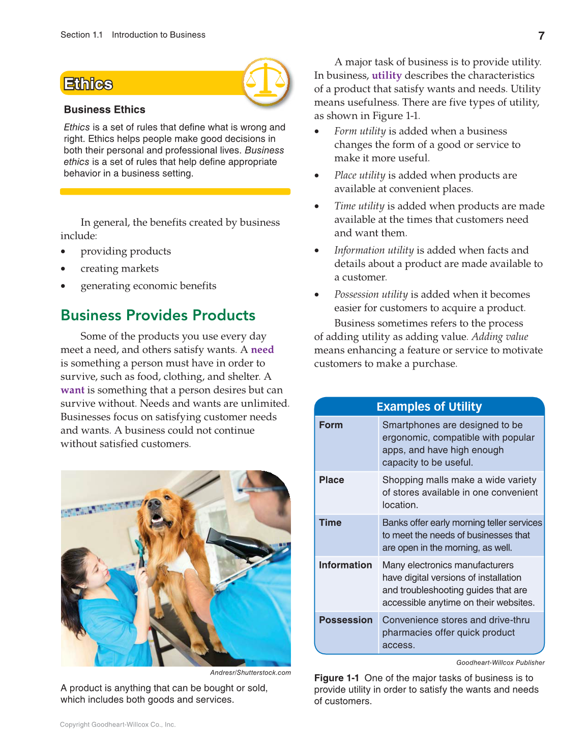 Principles of Business, Marketing, and Finance, 1st Edition page 7