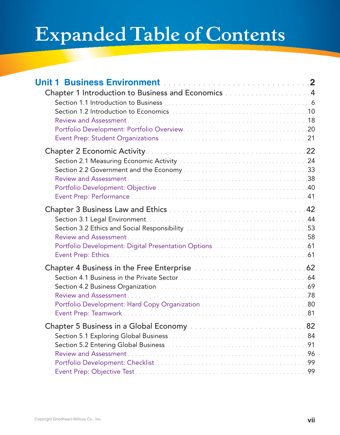 Principles of Business, Marketing, and Finance, 1st Edition page vii