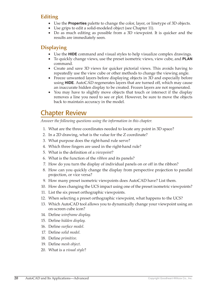 AutoCAD and Its Applications—Comprehensive 2018, 25th Edition page 1070