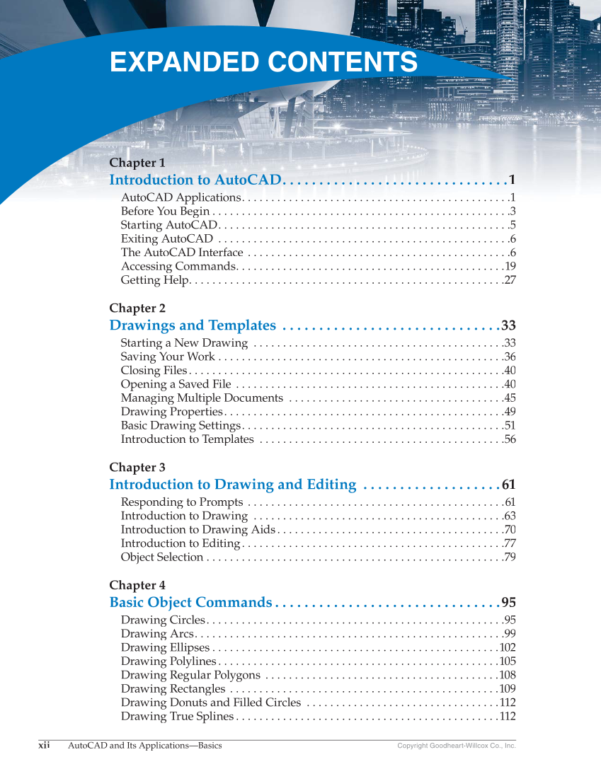 AutoCAD and Its Applications—Comprehensive 2018, 25th Edition page xii