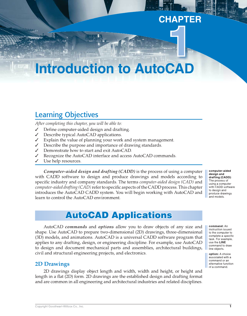 AutoCAD and Its Applications—Comprehensive 2018, 25th Edition page 1