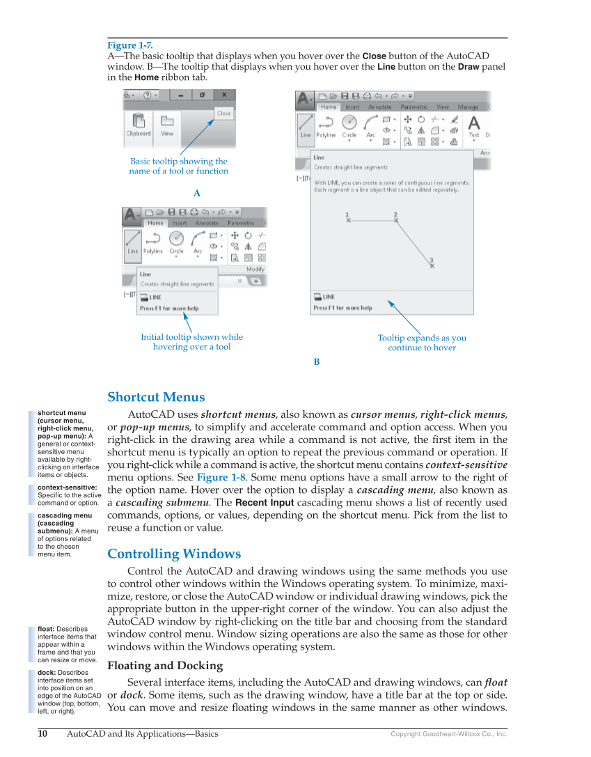 AutoCAD and Its Applications—Comprehensive 2018, 25th Edition page 10