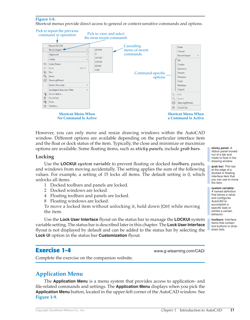 AutoCAD and Its Applications—Comprehensive 2018, 25th Edition page 11