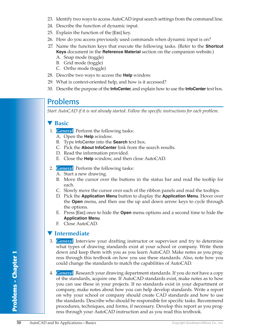 AutoCAD and Its Applications—Comprehensive 2018, 25th Edition page 30