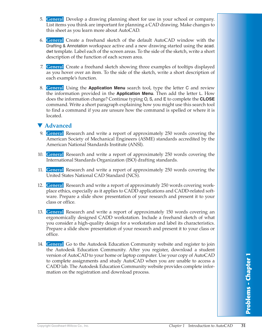 AutoCAD and Its Applications—Comprehensive 2018, 25th Edition page 31