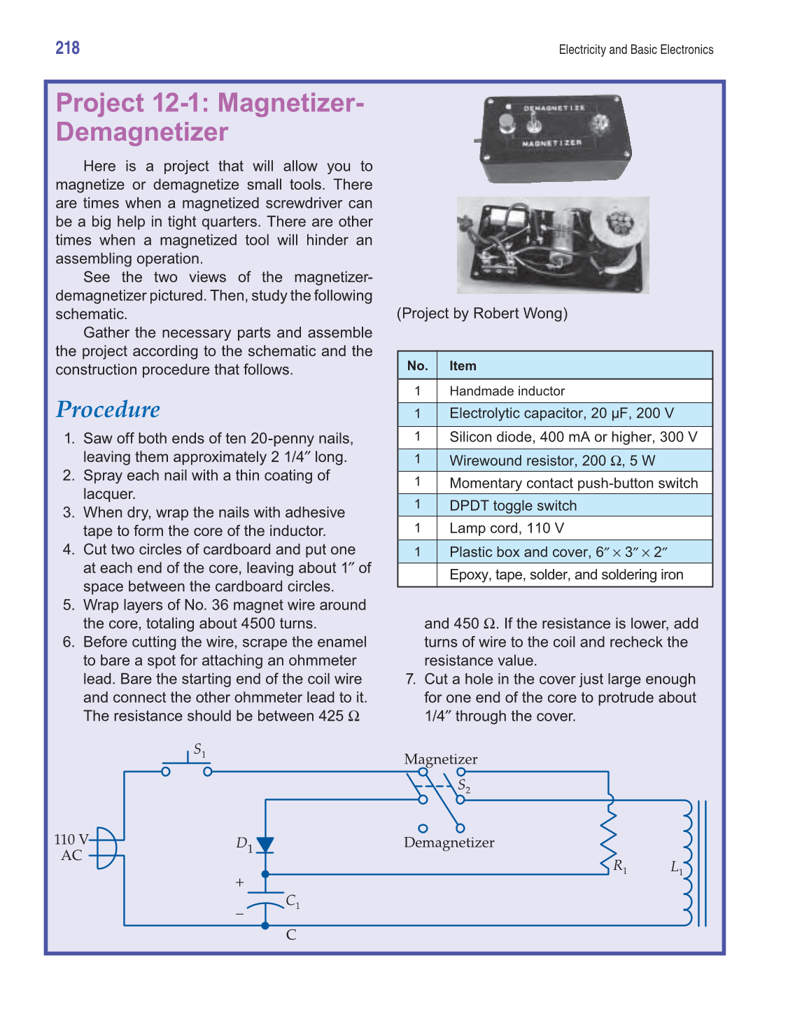 Electricity and Basic Electronics, 8th Edition page 218