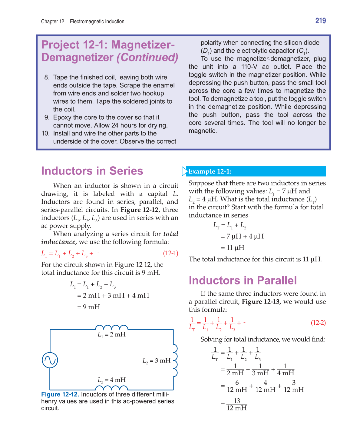 Electricity and Basic Electronics, 8th Edition page 219