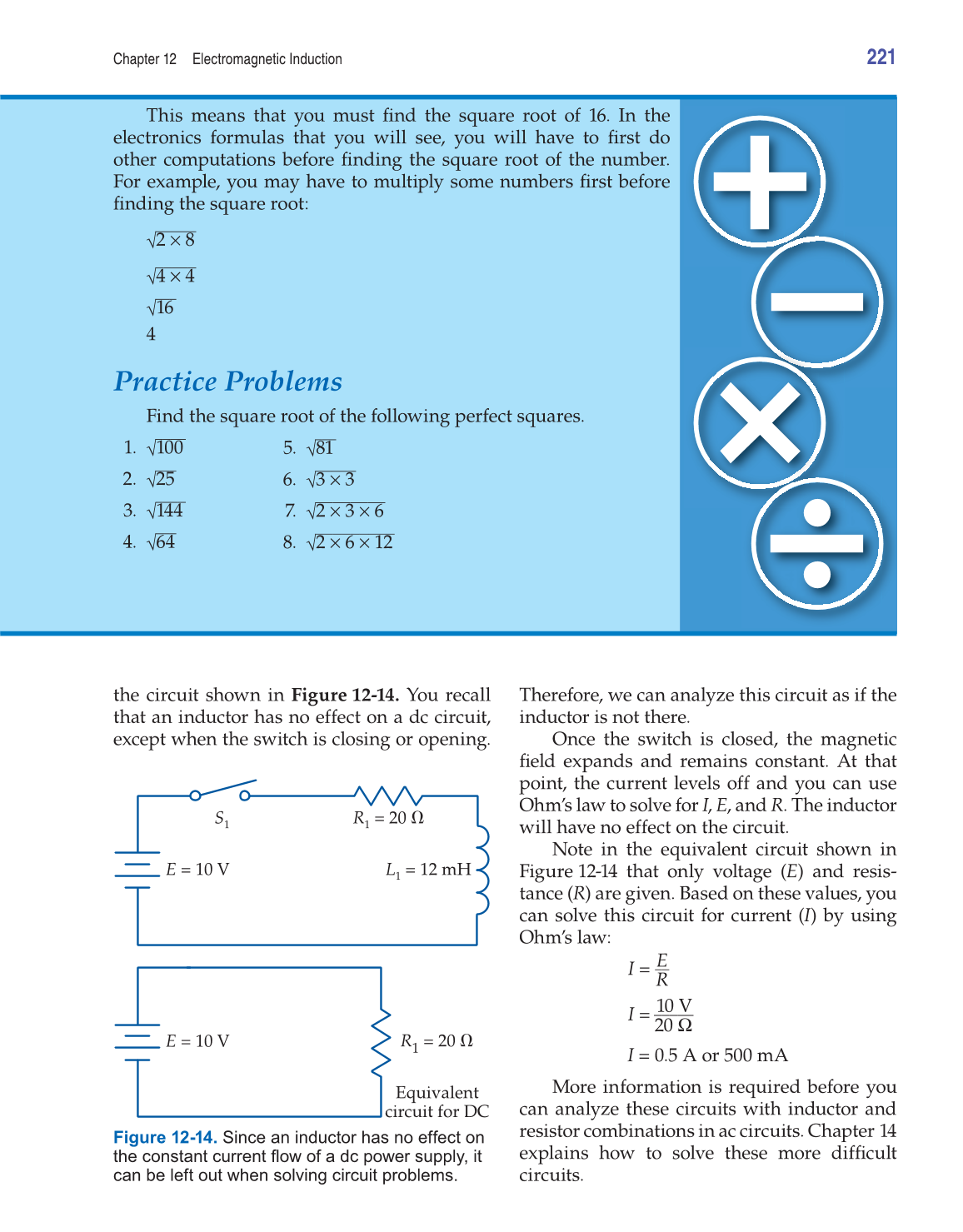 Electricity and Basic Electronics, 8th Edition page 221