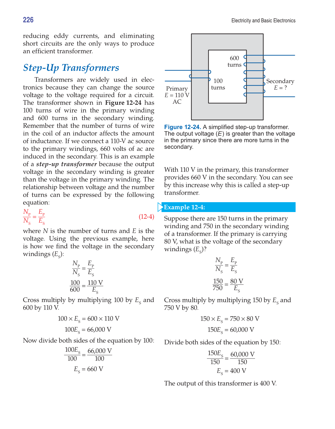 Electricity and Basic Electronics, 8th Edition page 226