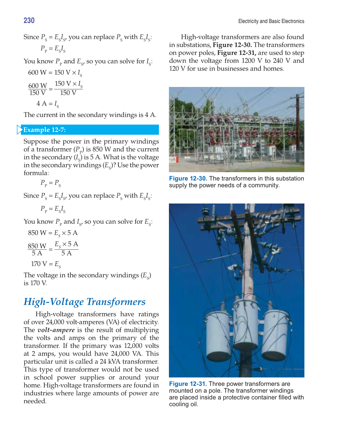 Electricity and Basic Electronics, 8th Edition page 230